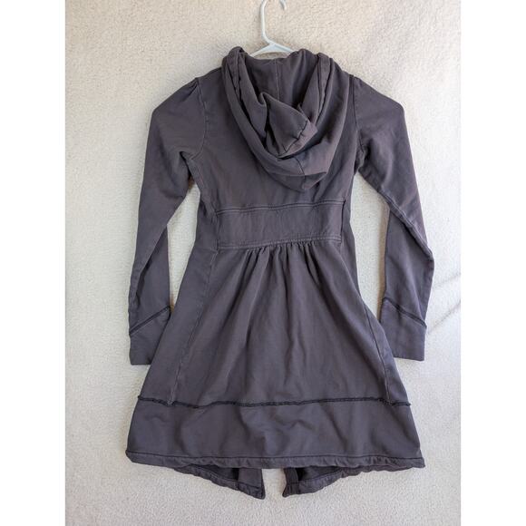 Prairie Underground Cloak Hoodie Womens Medium Long Black Full Zip Pockets - Picture 2 of 16